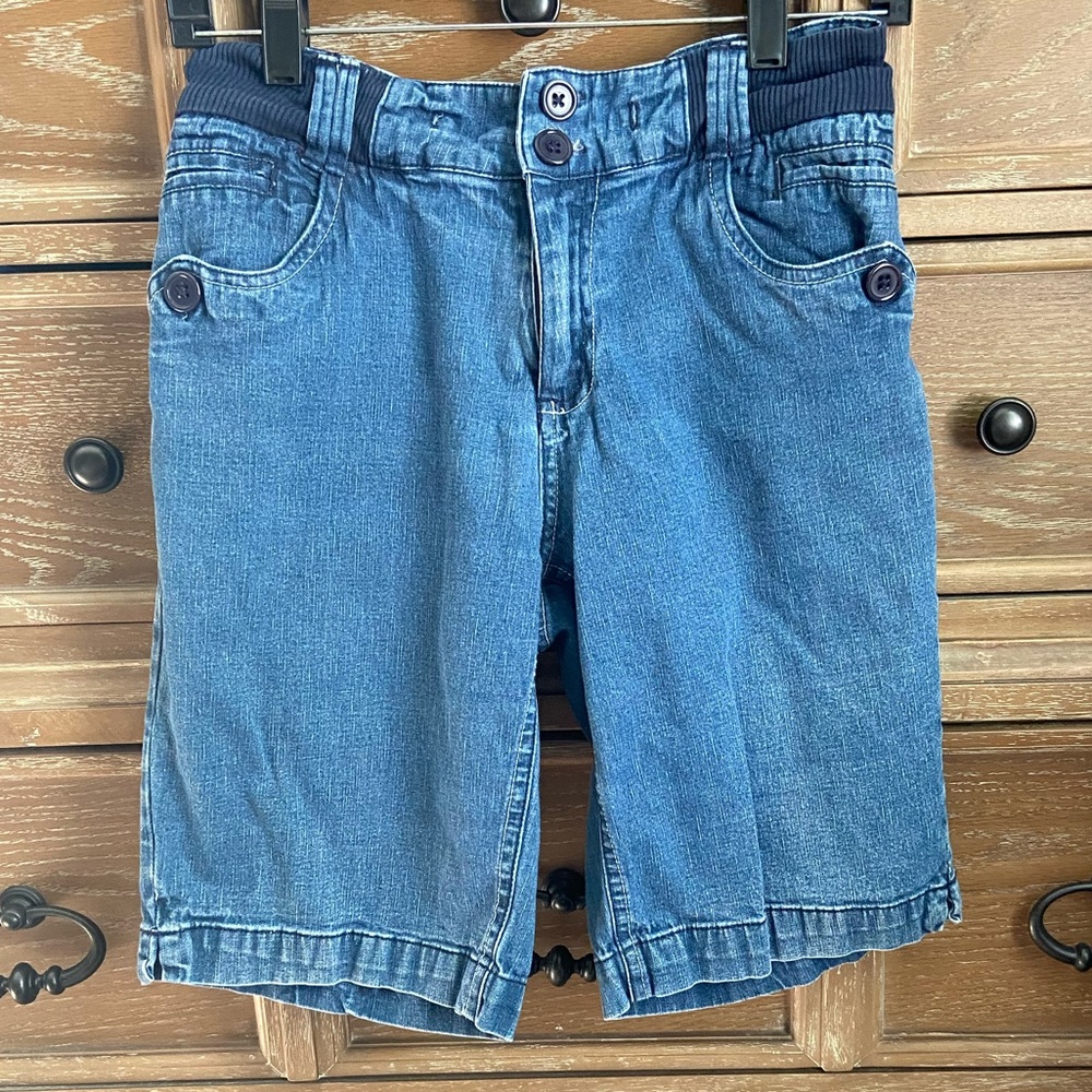 BUGLE BOY, For Her, Denim Jean Shorts, Blue, Sz S